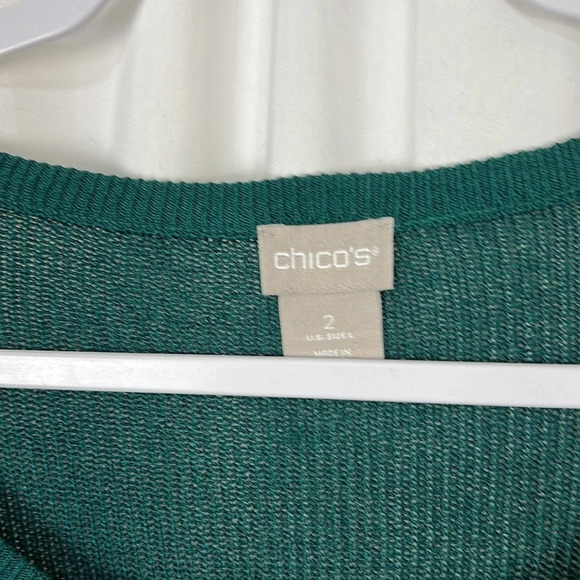 Chico’s New Women’s U.S Large Pullover Sweater Scoop Neck Side Twist Long Sleeve - Picture 3 of 7